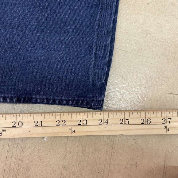 Levis Jeans Mens 38x29 (Fits 37X24) Dark Blue 514 Straight Fit Dark Wash Demin - Picture 6 of 14